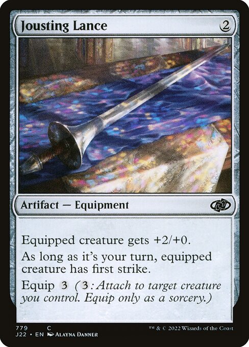 Jousting Lance highlighted card art