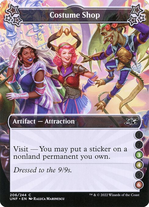 Costume Shop highlighted card art