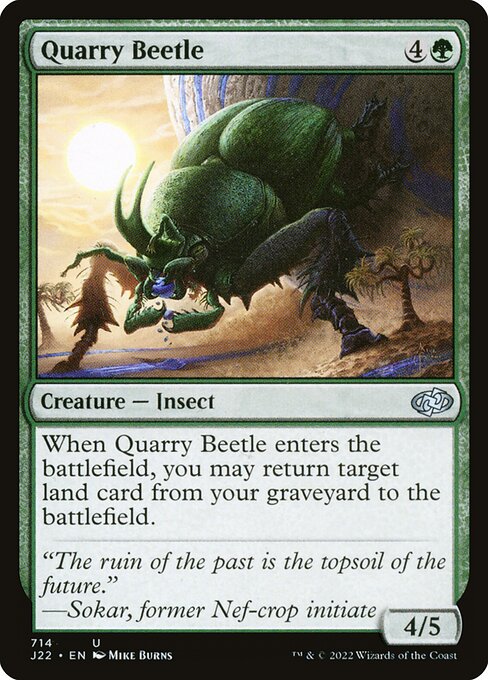 Quarry Beetle highlighted card art