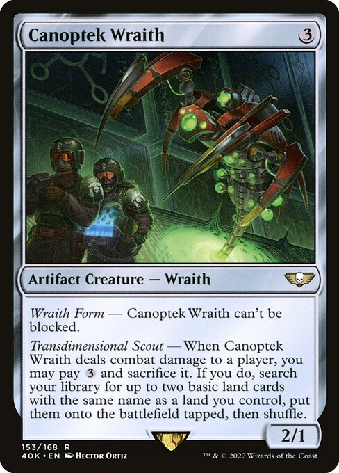 Canoptek Wraith from Warhammer 40,000 Commander