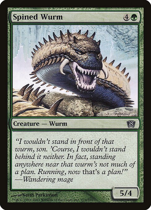 Spined Wurm from Eighth Edition