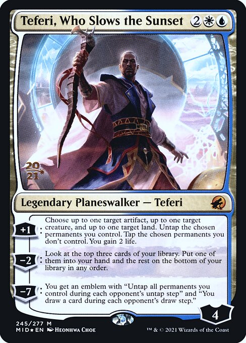 Teferi, Who Slows the Sunset from Innistrad: Midnight Hunt Promos