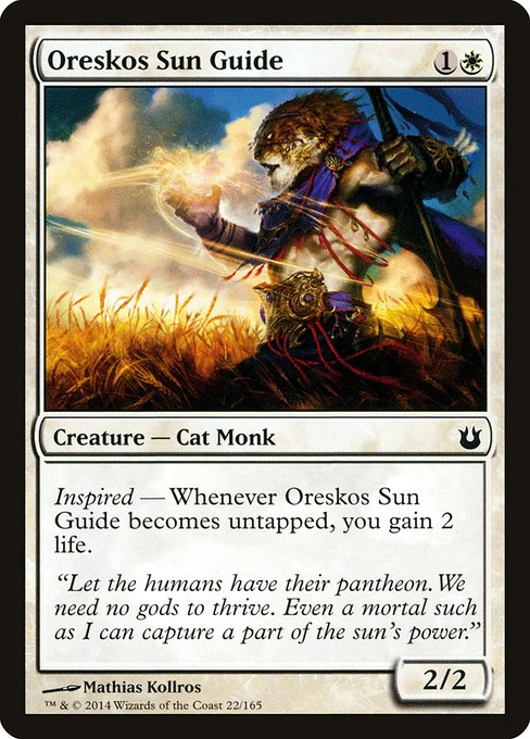 Oreskos Sun Guide highlighted card art