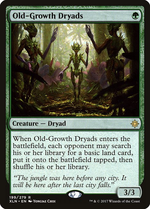 Old-Growth Dryads highlighted card art