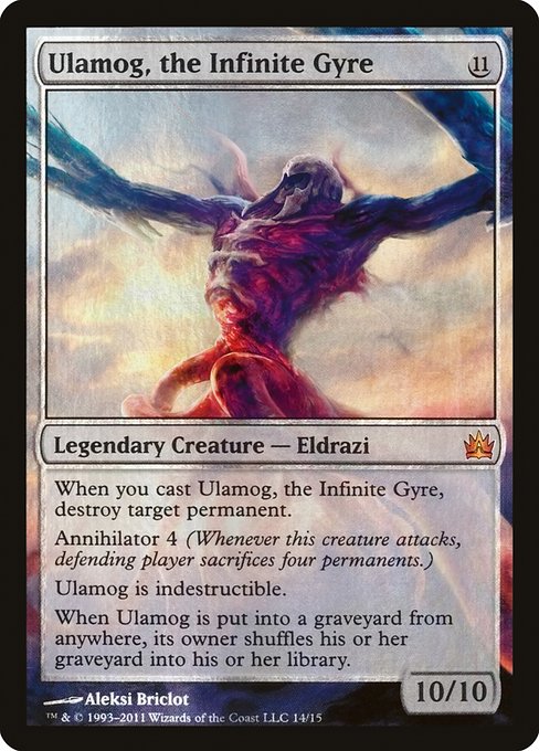 Ulamog, the Infinite Gyre from From the Vault: Legends