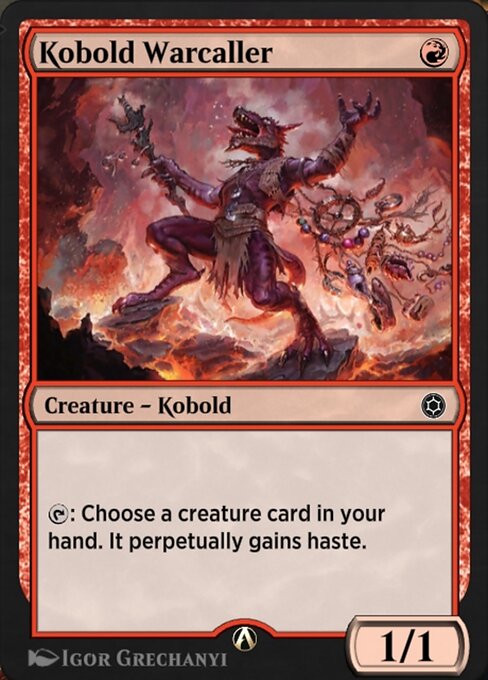 Kobold Warcaller highlighted card art