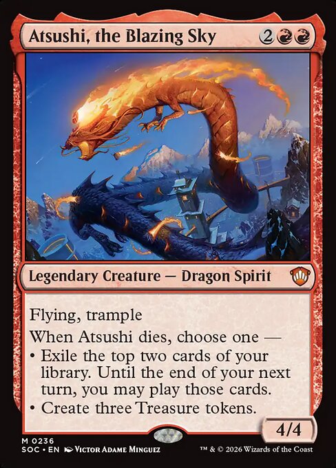 Atsushi, the Blazing Sky from Secrets of Strixhaven Commander