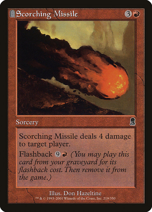 Scorching Missile highlighted card art
