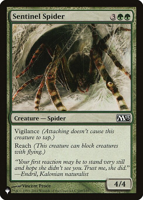 Sentinel Spider highlighted card art