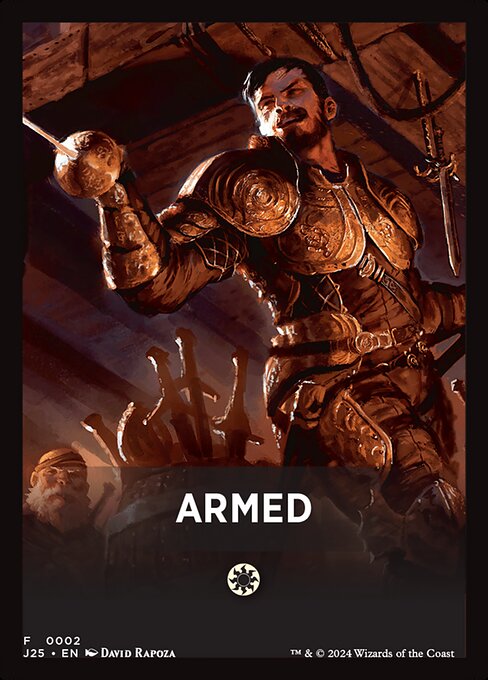 Armed highlighted card art