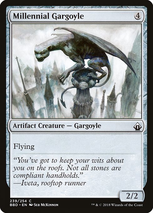 Millennial Gargoyle highlighted card art