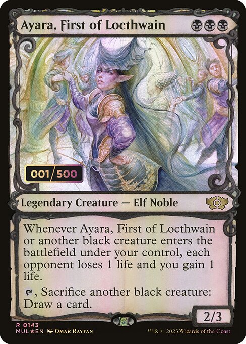Ayara, First of Locthwain highlighted card art