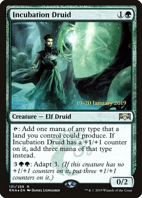 Incubation Druid from Ravnica Allegiance Promos