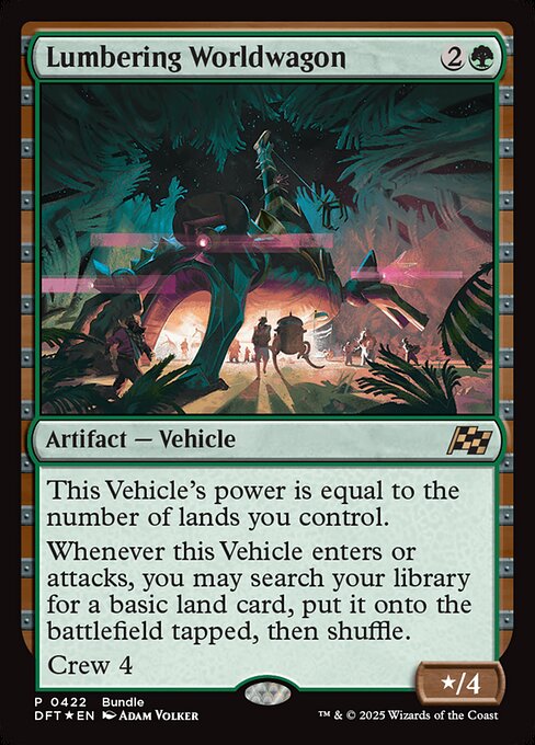 Lumbering Worldwagon highlighted card art