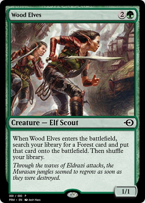 Wood Elves from Magic Online Promos
