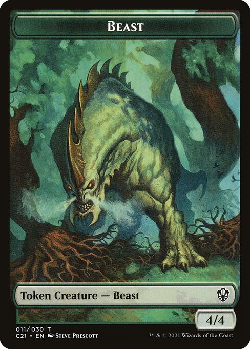 Beast from Commander 2021 Tokens