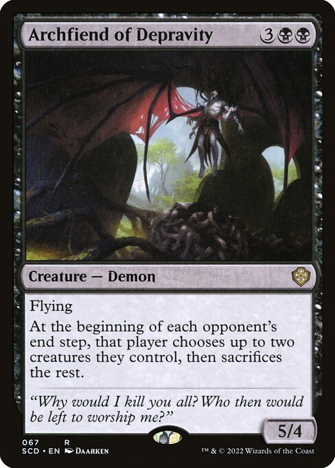 Archfiend of Depravity from Starter Commander Decks