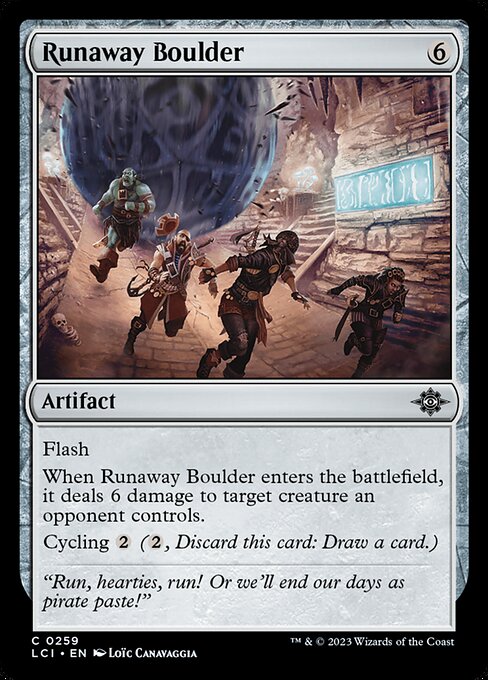 Runaway Boulder highlighted card art