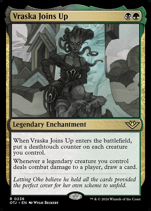 Vraska Joins Up highlighted card art