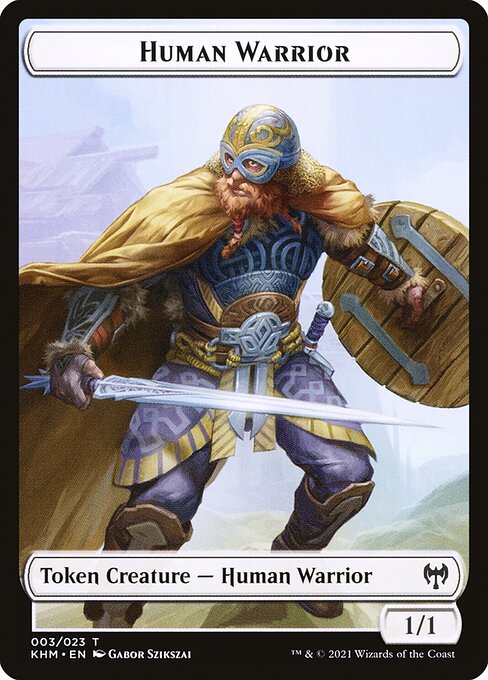 Human Warrior from Kaldheim Tokens