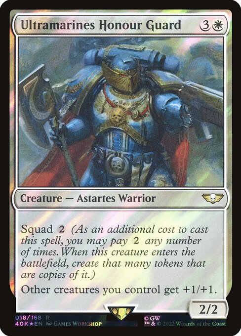 Ultramarines Honour Guard highlighted card art