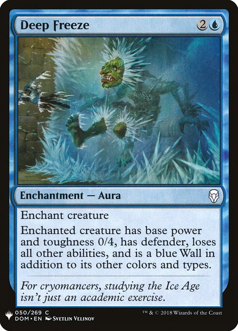 Deep Freeze highlighted card art