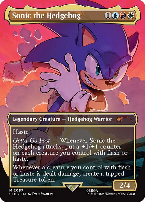 Sonic the Hedgehog highlighted card art