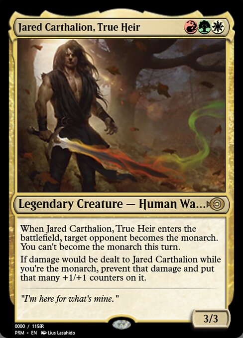 Jared Carthalion, True Heir from Magic Online Promos