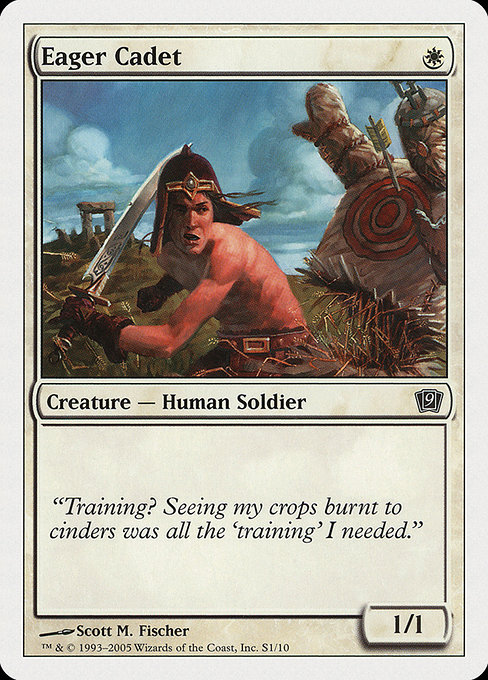 Eager Cadet highlighted card art