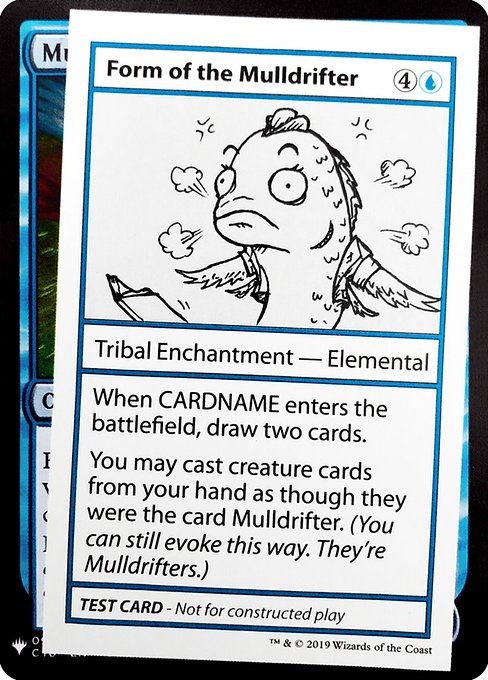 Form of the Mulldrifter from Mystery Booster Playtest Cards 2019