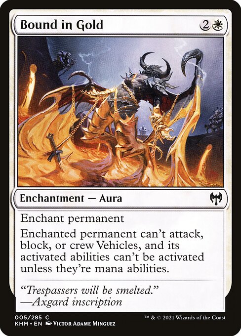 Bound in Gold highlighted card art