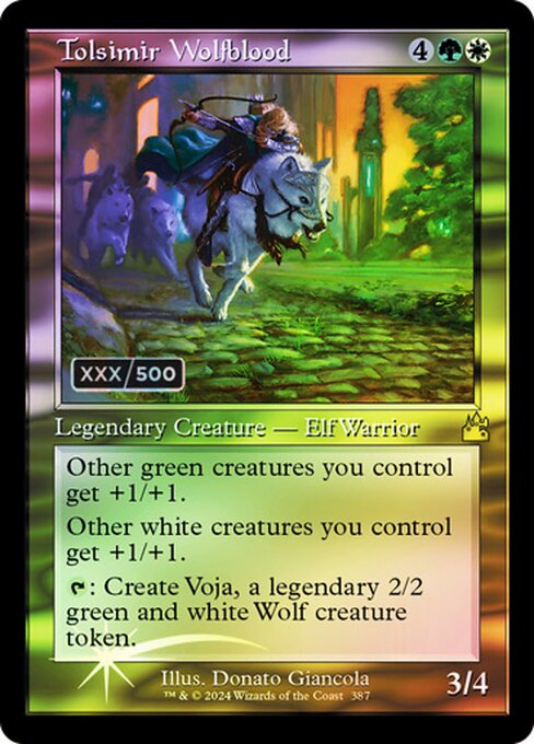 Tolsimir Wolfblood highlighted card art