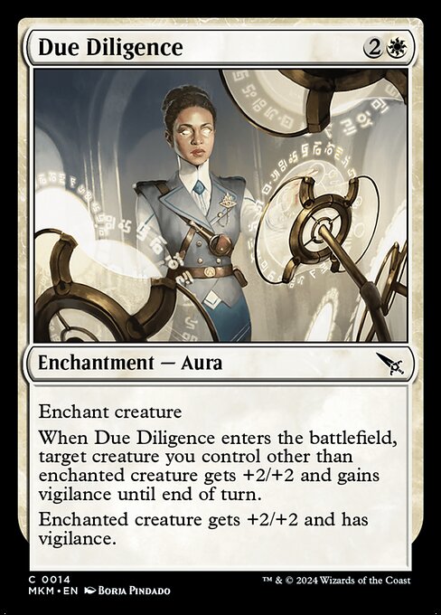 Due Diligence highlighted card art