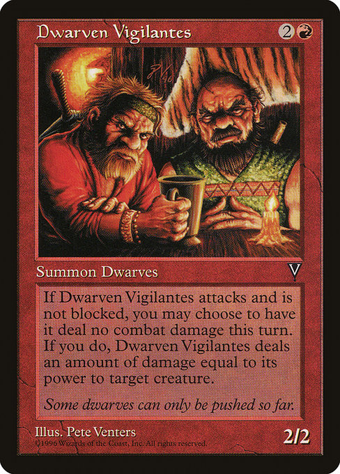 Dwarven Vigilantes highlighted card art