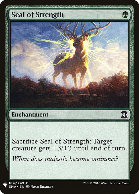 Seal of Strength highlighted card art