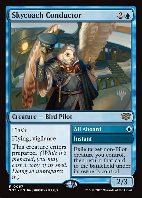 Skycoach Conductor // All Aboard highlighted card art