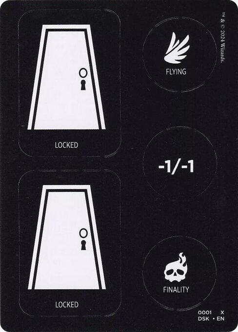 Punchcard // Punchcard from Duskmourn: House of Horror Tokens