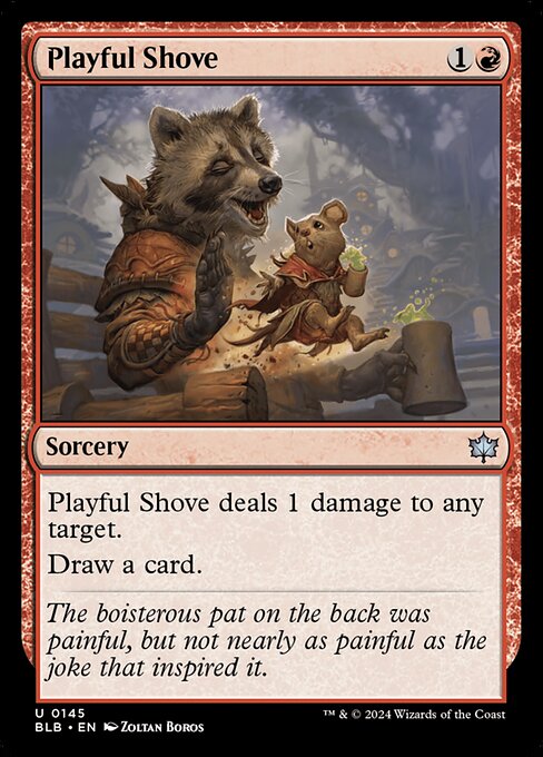 Playful Shove highlighted card art