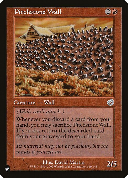 Pitchstone Wall highlighted card art
