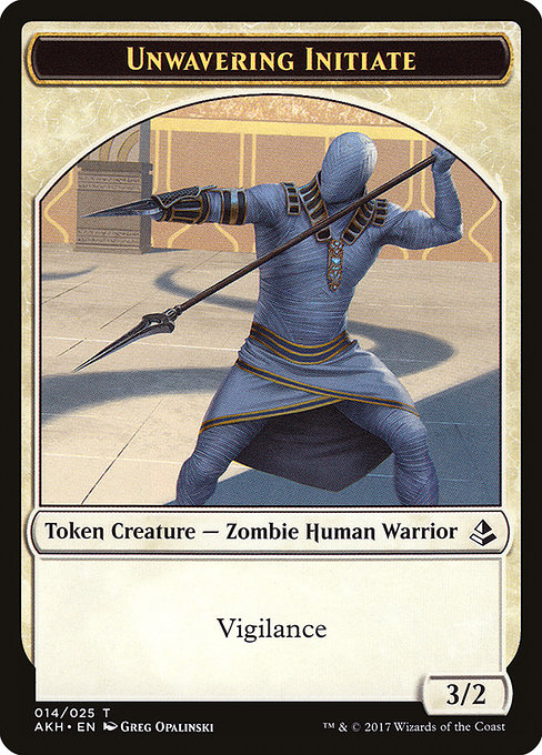 Unwavering Initiate highlighted card art