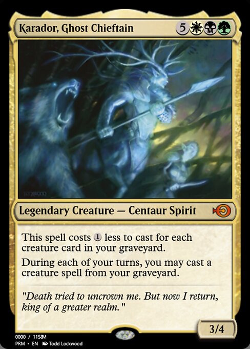 Karador, Ghost Chieftain from Magic Online Promos