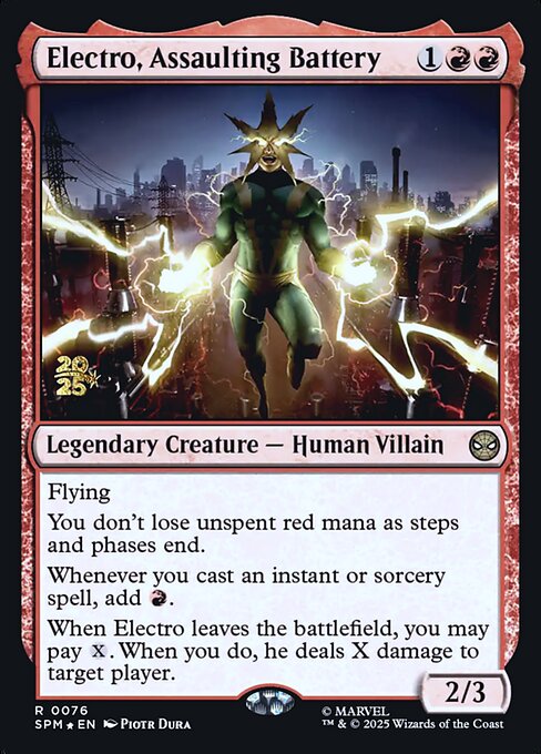 Electro, Assaulting Battery highlighted card art