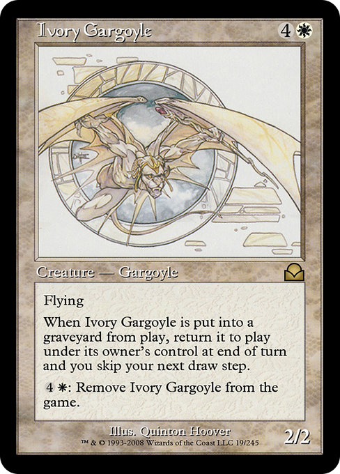 Ivory Gargoyle highlighted card art
