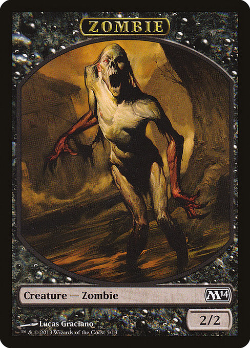 Zombie from Magic 2014 Tokens