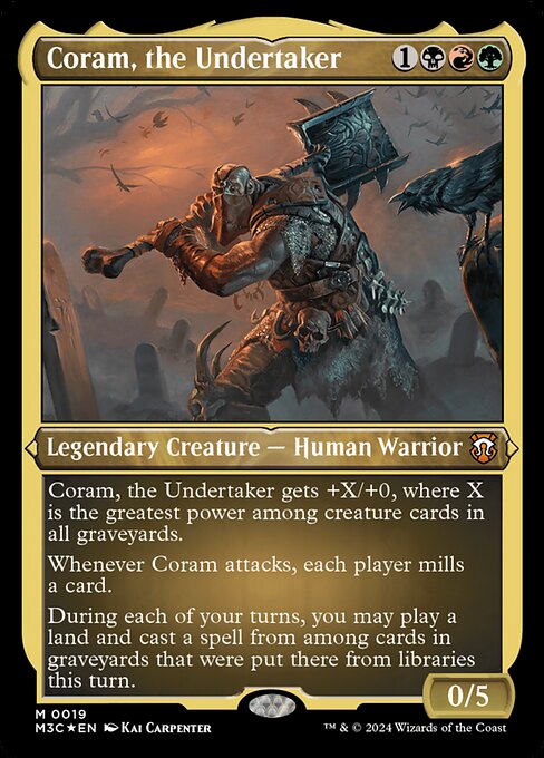Coram, the Undertaker highlighted card art