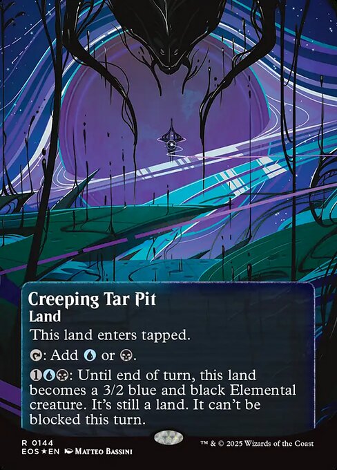 Creeping Tar Pit highlighted card art