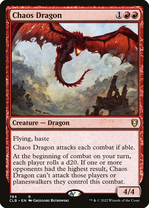 Chaos Dragon highlighted card art