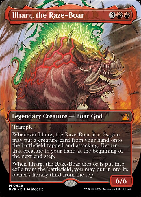 Ilharg, the Raze-Boar highlighted card art