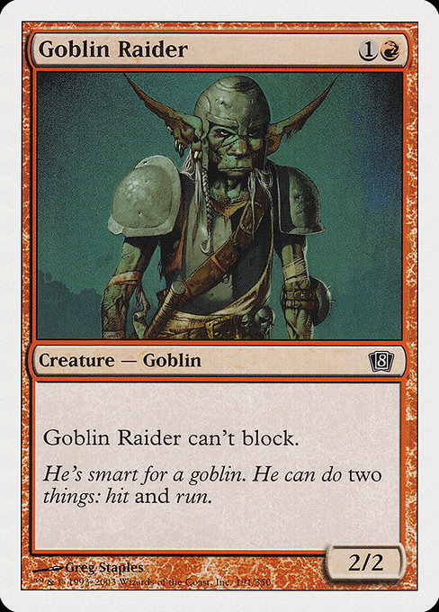 Goblin Raider from Eighth Edition