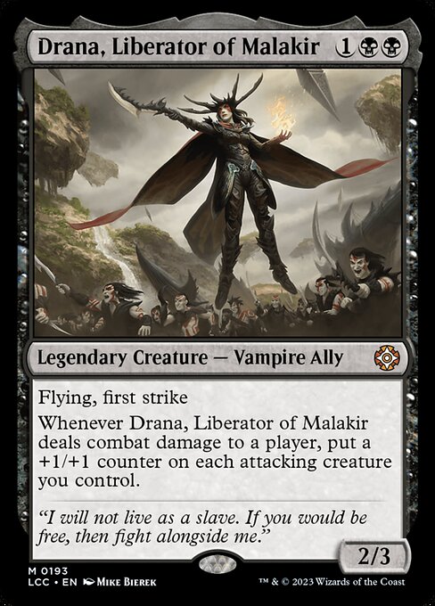 Drana, Liberator of Malakir highlighted card art